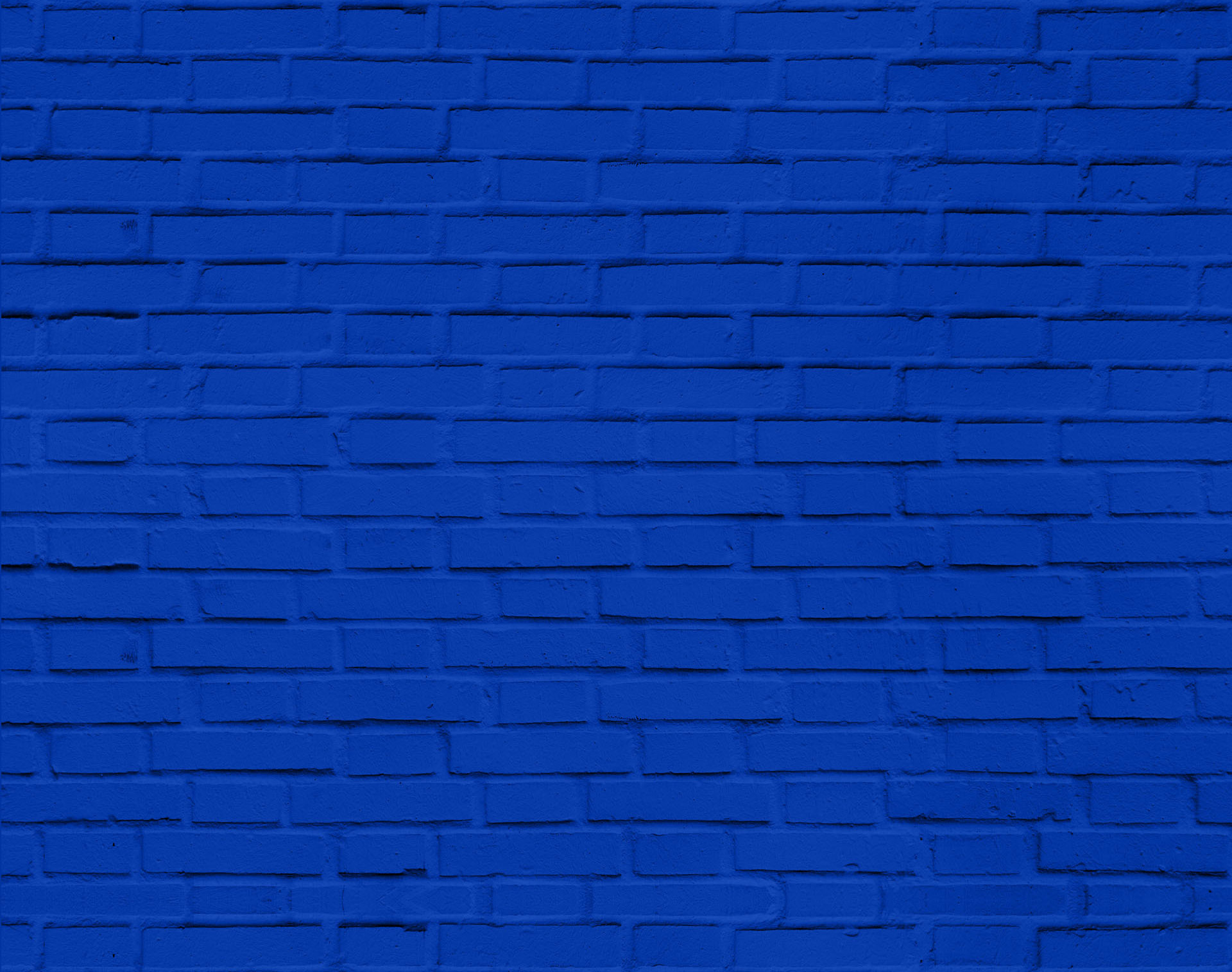 blue brick wall